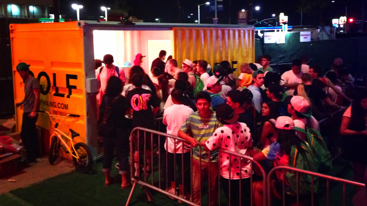 Golf Wang Experiential Marketing Shipping Container Booth