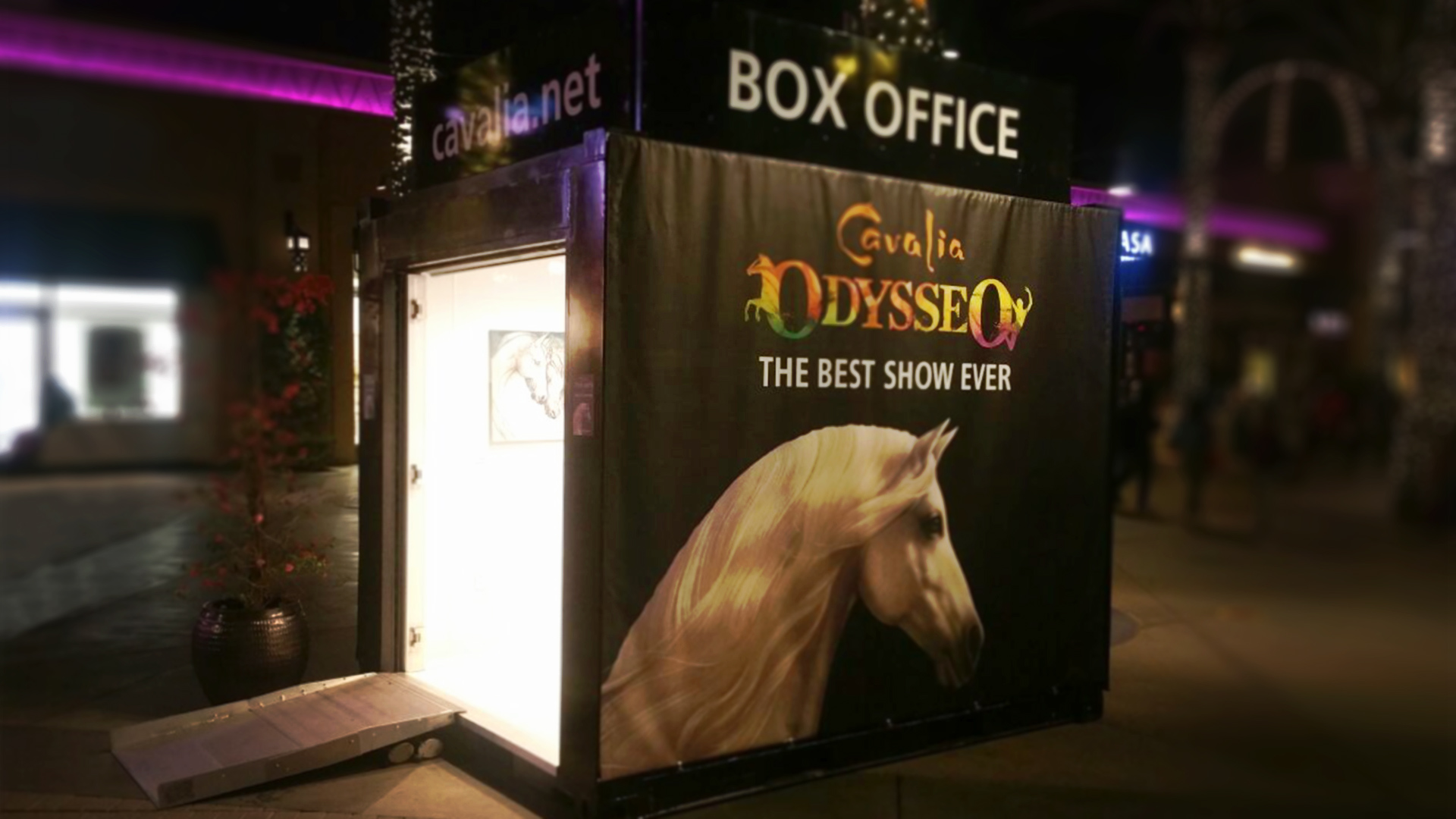Cavalia Shipping Container Ticket Booth