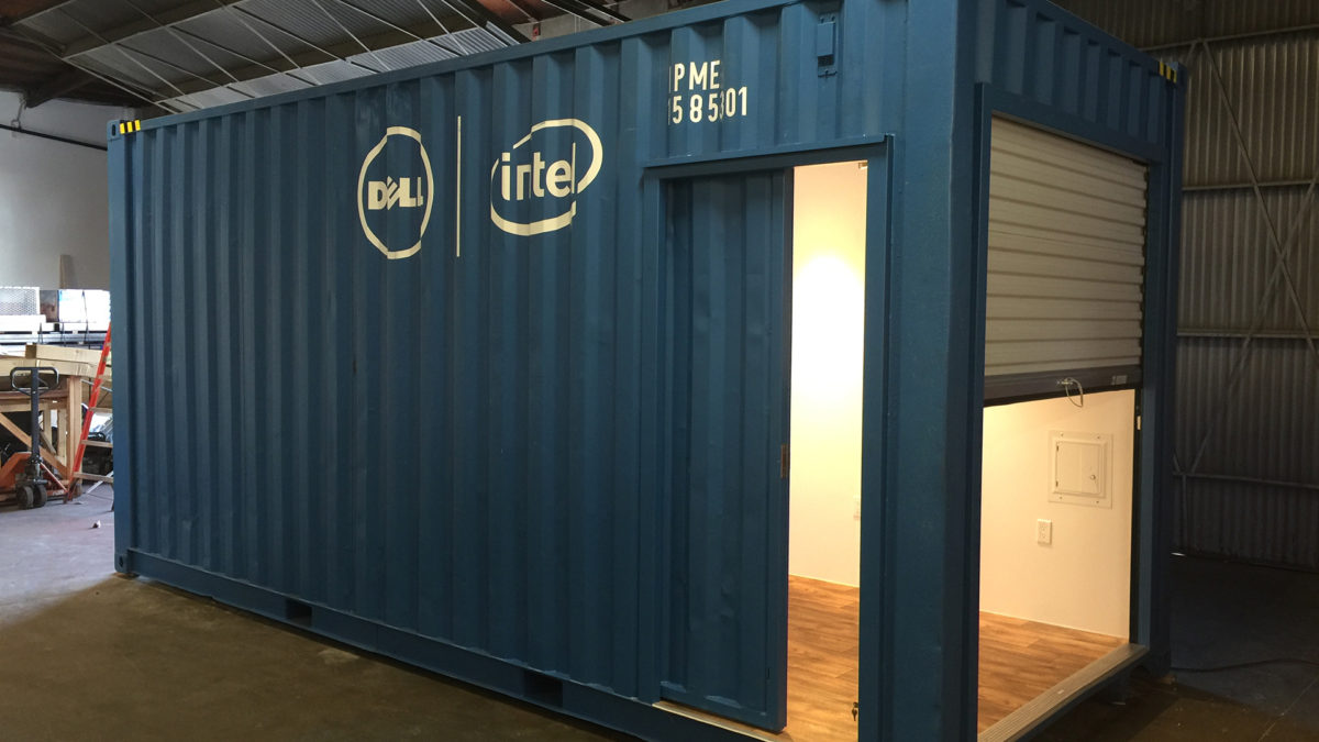Dell Intel Shipping Container Booth