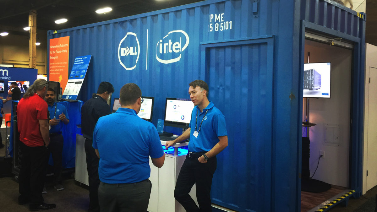 Dell Intel Shipping Container Booth