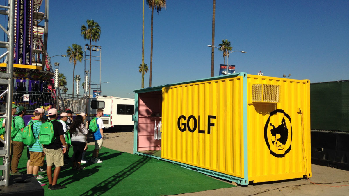 Golf Wang Event Shipping Container Booth