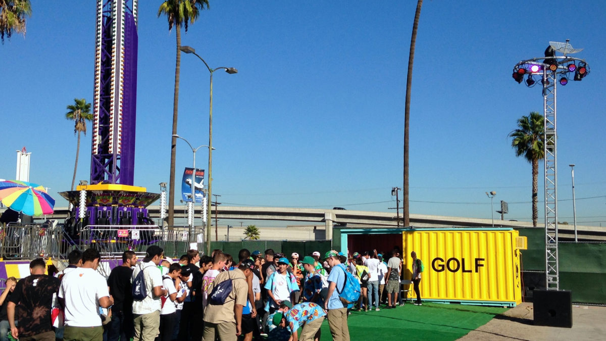 Golf Wang Pop-up Shipping Container Booth