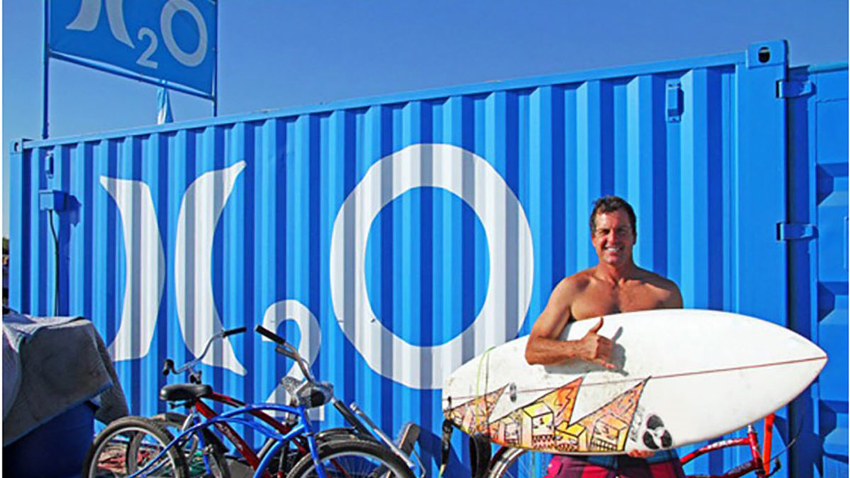 Hurley Pop-up Shipping Container Water Bar