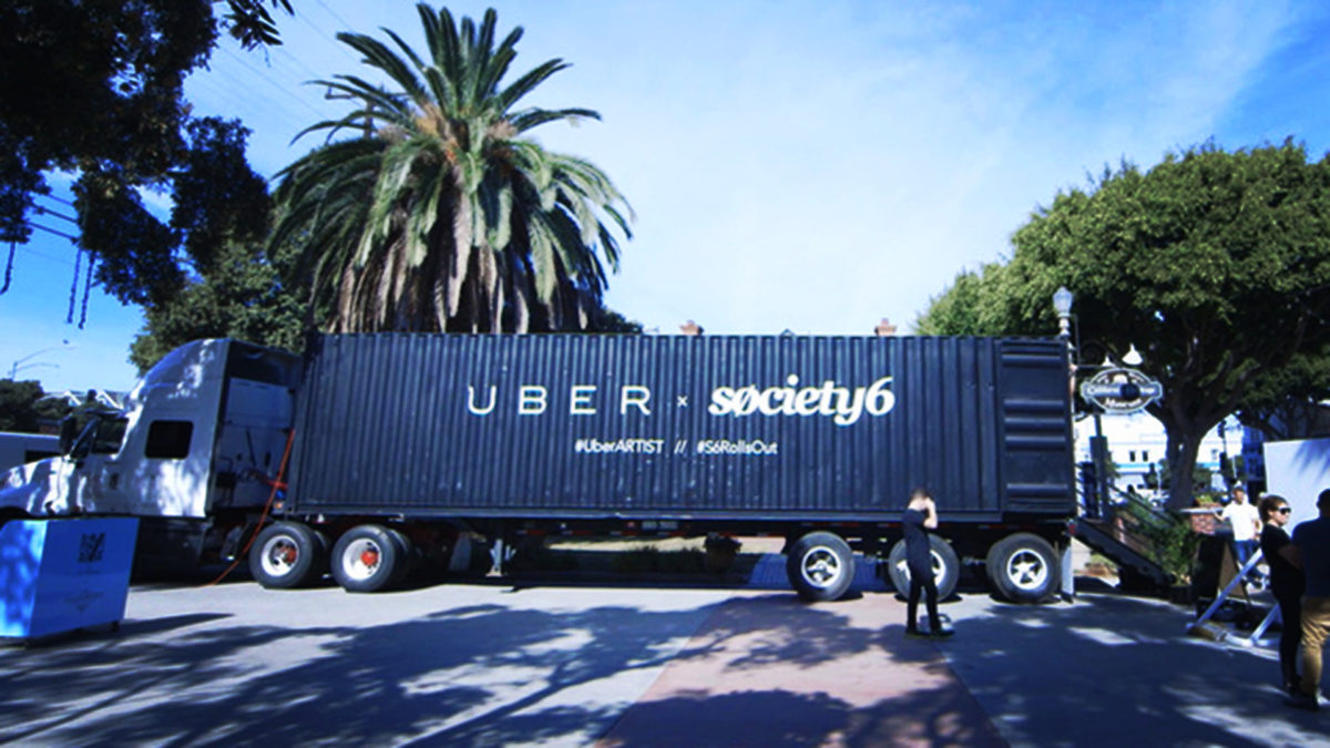 UBER-Society6 Shipping Container Mobile Gallery