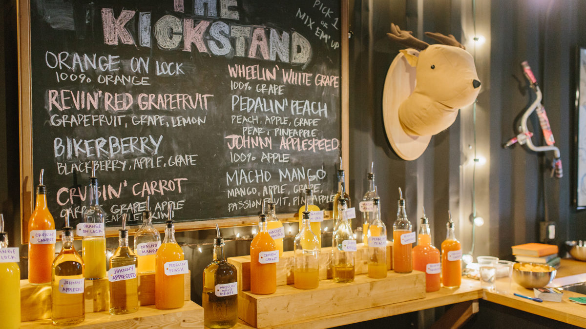 The Kickstand Shipping Container Juice Bar