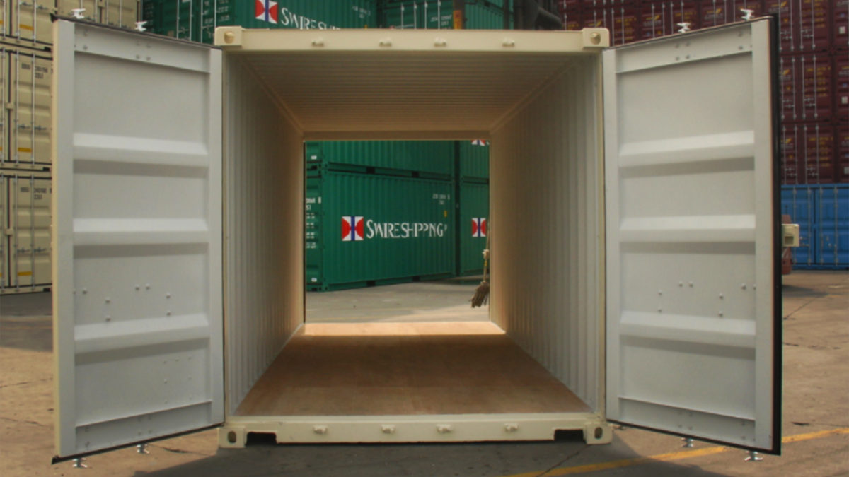 Shipping Container with Double Door