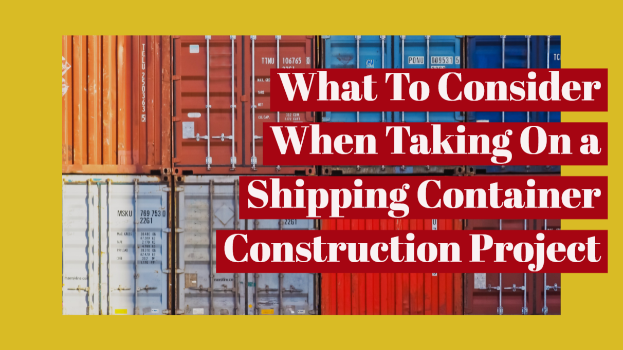 shipping container construction training