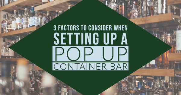 pop up container bar